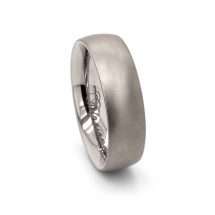 Titanium Men's 6mm Traditional Court Matt Finish Ring