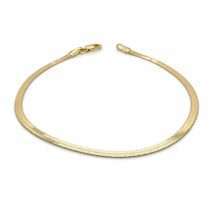 9ct Yellow Gold Polished Herringbone Link Bracelet