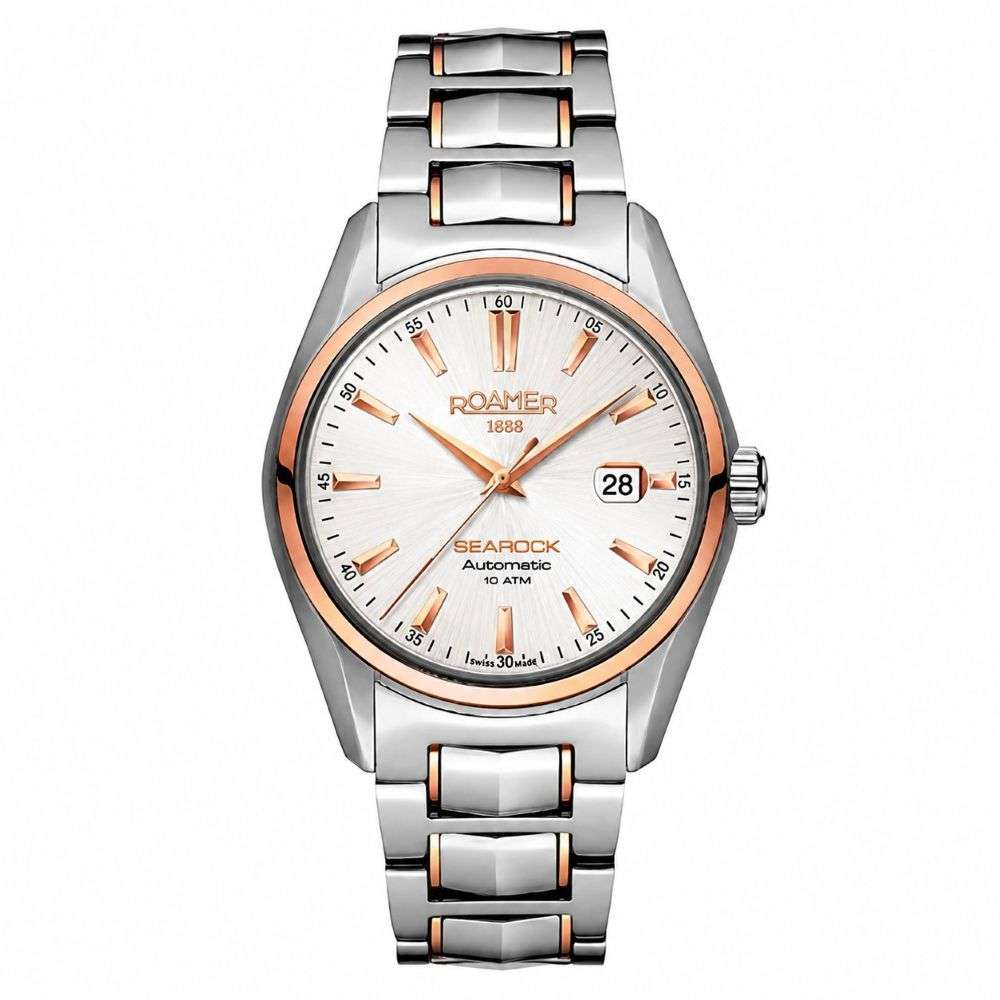 210633-49-25-20 Roamer Automatic Searock Steel Rose Gold Bracelet watch front image 210633-49-25-20 Roamer Automatic Searock Steel Rose Gold Bracelet watch front image