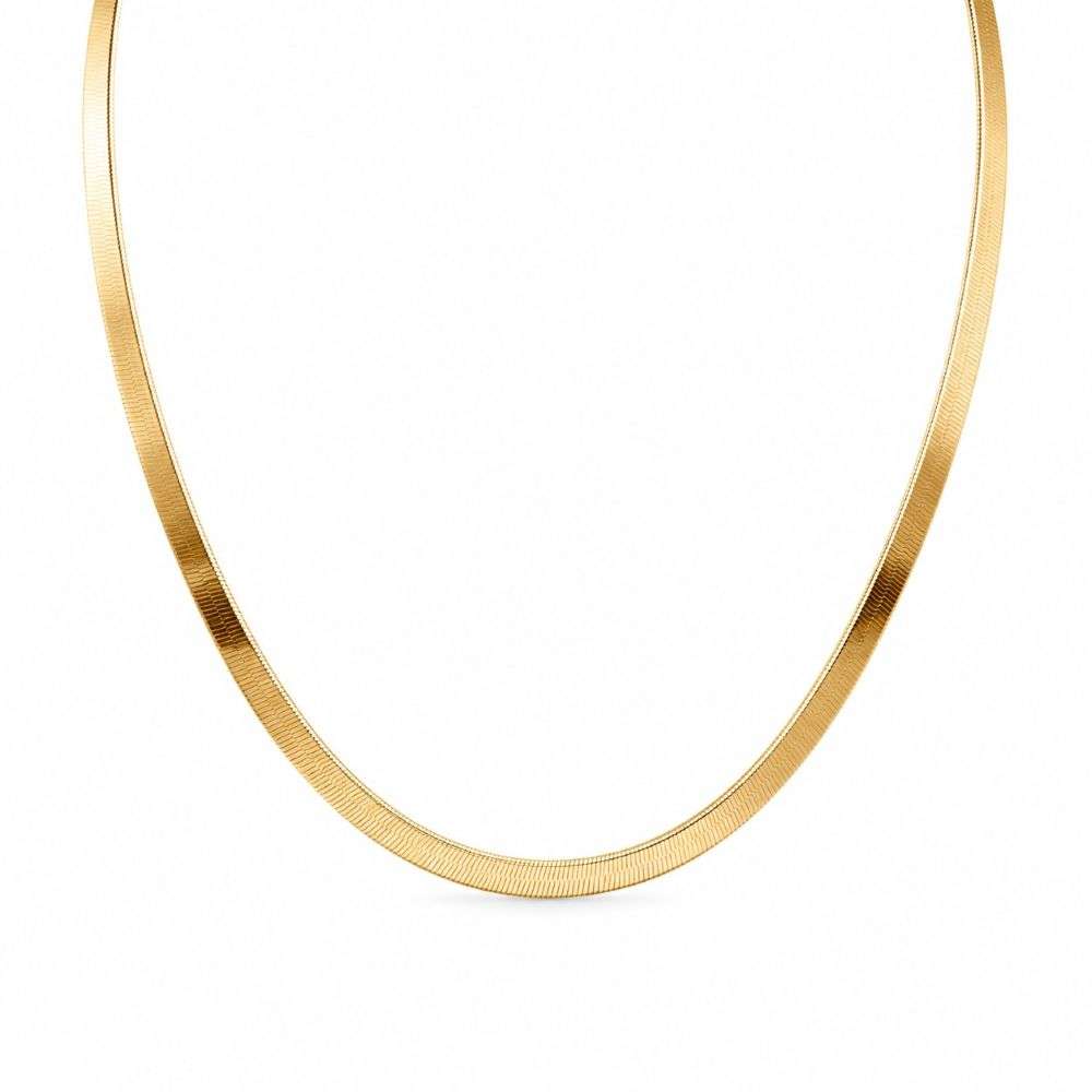 8.11.0054 Sterling Silver Gold Plated 40 Triple Herringbone Chain front image 8.11.0054 Sterling Silver Gold Plated 40 Triple Herringbone Chain front image
