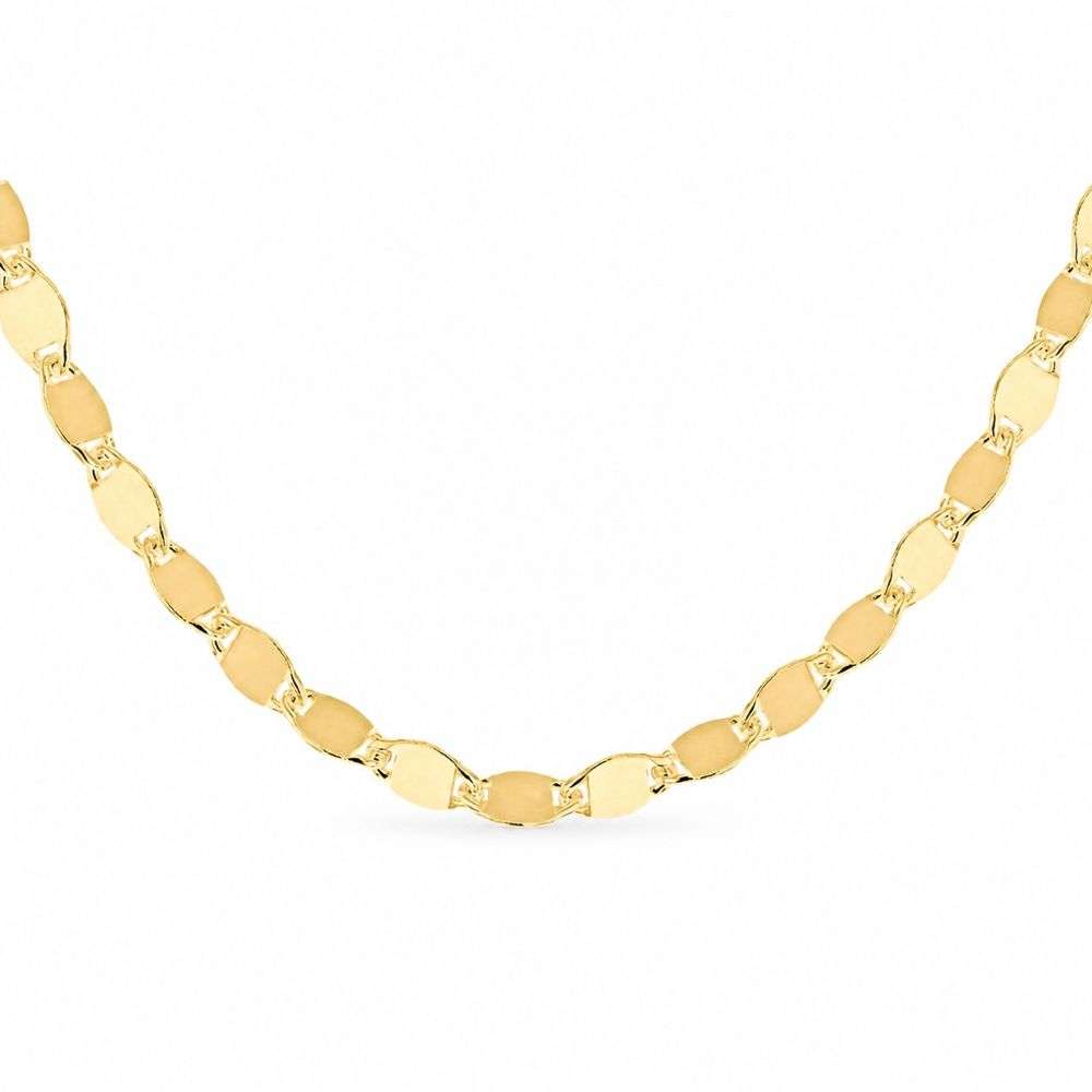 8.19.6284 Sterling Silver Gold Plated Flat Mirror 4.8mm Link chain front image 8.19.6284 Sterling Silver Gold Plated Flat Mirror 4.8mm Link chain front image