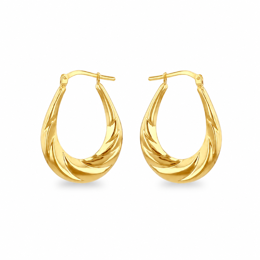 8.53.0028 Sterling Silver 9ct Bonded Twisted Creole Earring front main image.jpg