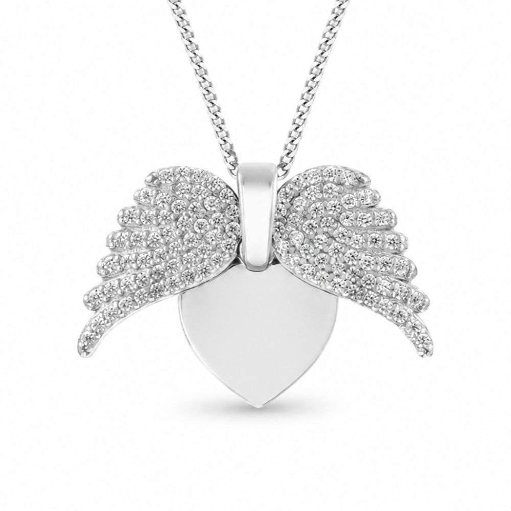 8.60.2187 Sterling Silver Pave CZ Heart Hinged Heart Open Image 8.60.2187 Sterling Silver Pave CZ Heart Hinged Heart Open Image