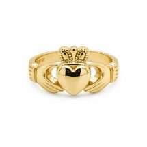 Sterling Silver Gold Traditional Claddagh Ring