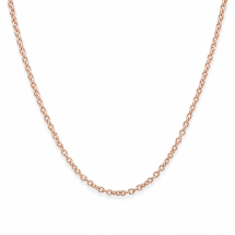 Sterling Silver Rose Gold 18 Inch Chain