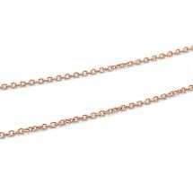 Sterling Silver Rose Gold 18 Inch Chain