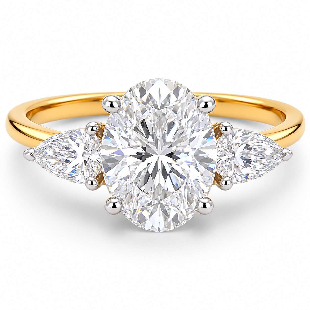 91685R170OLG-18Y-18ct-yellow-1.20cts-oval-0.50cts-pear-sides-3-stone-lab-ring-front-image 91685R170OLG-18Y-18ct-yellow-1.20cts-oval-0.50cts-pear-sides-3-stone-lab-ring-front-image