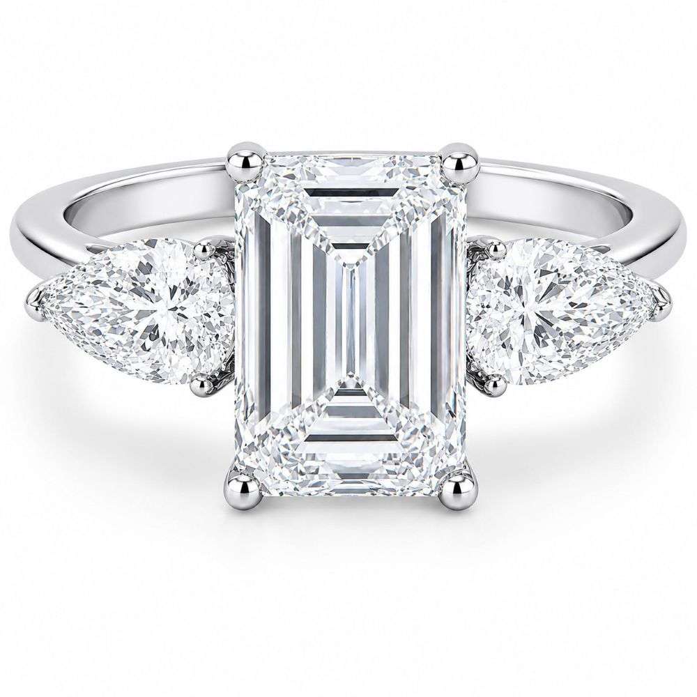 91685R290ELG-PT-Platinum-2.90ct-lab-emerald-cut-and-pear-3-stone-ring-front-image 91685R290ELG-PT-Platinum-2.90ct-lab-emerald-cut-and-pear-3-stone-ring-front-image