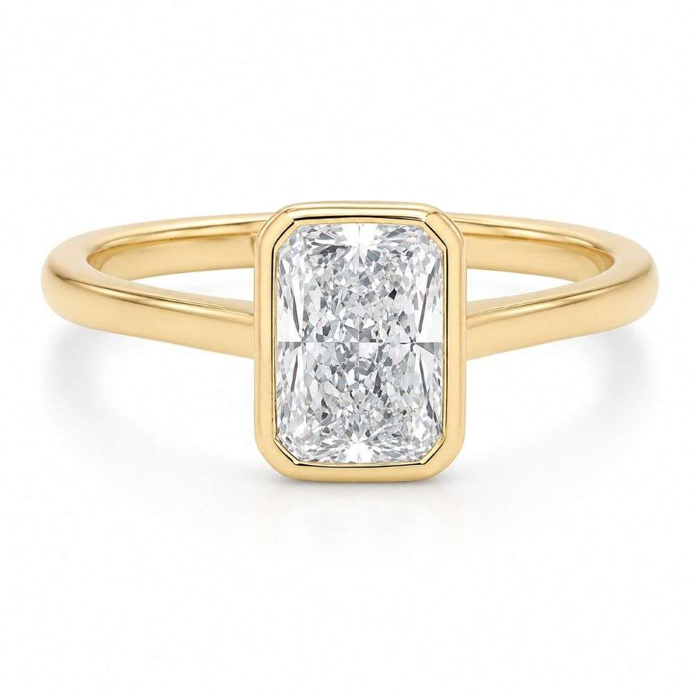 91740R-9Y-100RLG-9ct-yellow-gold-1.00cts-bezel-set-radiant-cut-lab-diamond-ring-front-image