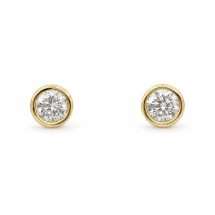 9ct Gold 0.57ct Round Brilliant Lab Diamond Stud Earrings