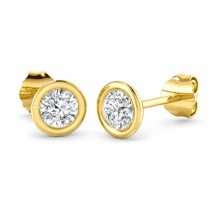 9ct Gold 0.57ct Round Brilliant Lab Diamond Stud Earrings