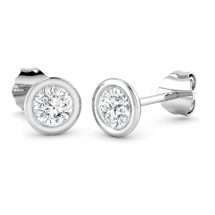 9ct Gold 1.02ct Round Brilliant Lab Diamond Stud Earrings