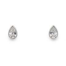 9ct White Gold 1.07ct Pear Cut Lab Diamond Stud Earrings