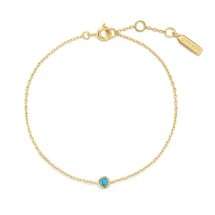 Ania Haie Silver Gold Turquoise CZ Station Bracelet B073-01G