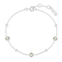 Ania Haie Silver Starlit Drop Green CZ Bracelet B073-06H