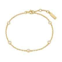 Ania Haie Gold Silver Starlit Drops Bezel CZ Bracelet B074-02G