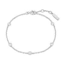 Ania Haie Silver Starlit Drops Bezel CZ Bracelet B074-02H