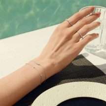 Ania Haie Silver Starlit Drops Bezel CZ Bracelet B074-02H