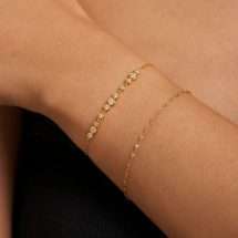 Ania Haie Gold Silver Luna Gaze Grad Bezel Trios Bracelet B075-06G