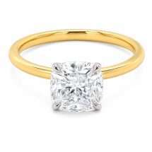 18ct Gold "Celestial" 1.11ct Cushion Cut Lab Diamond Ring