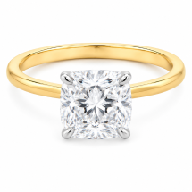 18ct Gold "Celestial" 1.37ct Cushion Lab Diamond Ring