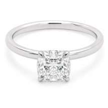 Platinum "Celestial" 0.81ct Cushion Cut Lab Diamond Ring
