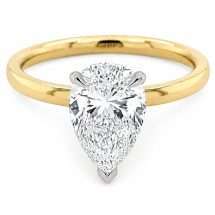 18ct Gold "Starry-Eyed" 1.61ct Pear Cut Lab Diamond Ring