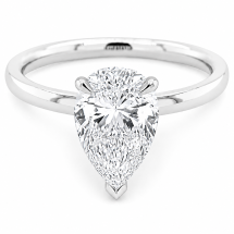 Platinum "Starry-Eyed" 1.62ct Pear Cut Lab Diamond Ring