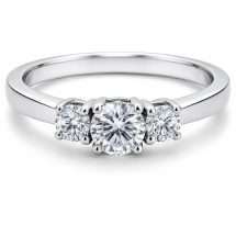 9ct Gold 0.50cts Diamond 3 Stone Ring