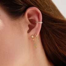 Ania Haie Gold Silver Starlit Molten CZ Drop Earrings E074-06G