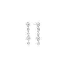 Ania Haie Silver Starlit Drop Molten CZ Drop Earrings E074-06H