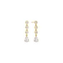 Ania Haie Gold Silver Starlit Molten CZ Drop Earrings E074-07G