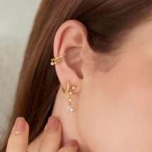 Ania Haie Gold Silver Starlit Molten CZ Drop Earrings E074-07G