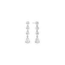 Ania Haie Silver Starlit Drop Molten CZ Drop Earrings E074-07H