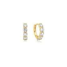 Ania Haie Gold Silver Luna Gaze Sparkle Hoop Earrings E075-05G