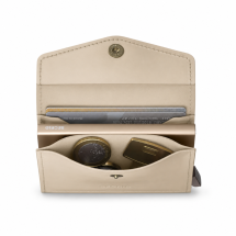 Secrid Envelope Latte Coin Pouch Leather Wallet EOR-Latte