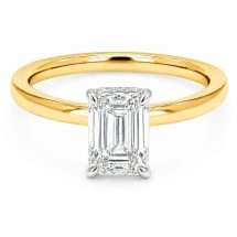 18ct Gold "Serendipity" 1.60ct Emerald Lab Diamond Ring