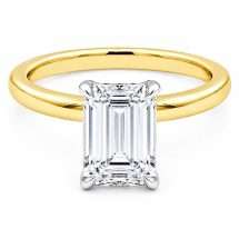 18ct Gold "Serendipity" 2.11ct Emerald Lab Diamond Ring