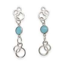 Newbridge Silver Plated Blue Ceol Drop Earring ER876SR