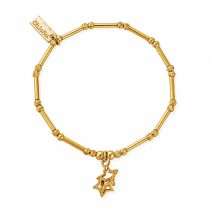 Chlobo Gold Moon Cut Interlocking Bracelet GBMCTN3407