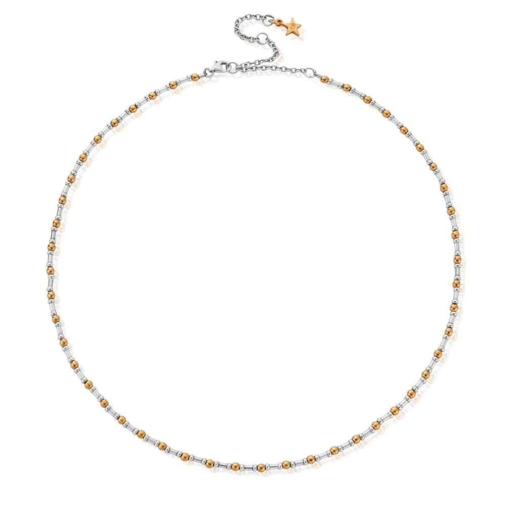 GMNRHYTHM Mixed Metal Rhythm Of Water Necklace front image GMNRHYTHM Mixed Metal Rhythm Of Water Necklace front image