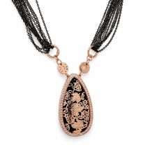 Newbridge Guinness Black Rose Necklace GNG024