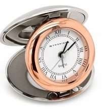 Newbridge Fold Up Rose Gold Travel Clock J3370CK