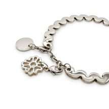 Newbridge Silver Plated Vertical Charm Bangle LB140