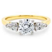 18ct Gold "Mesmerize" 1.69ct Round Pear Lab Diamond Ring