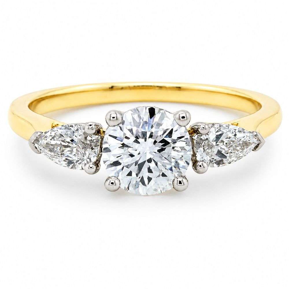 M3R03-120-18Y-D-VS2-18ct-yellow-gold-1.20ct-D-VS-Centre-Pear-50pts-diamond-sides-ring-front-image M3R03-120-18Y-D-VS2-18ct-yellow-gold-1.20ct-D-VS-Centre-Pear-50pts-diamond-sides-ring-front-image