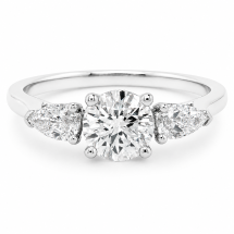Platinum "Mesmerize" 1.69ct Pear Lab Diamond Ring