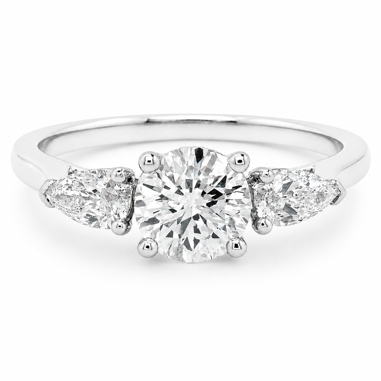 M3R03-120-PT-D-VS2-Platinum-1.20ct-D-VS-Centre-Pear-50pts-diamond-sides-ring-front-image