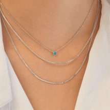Ania Haie Silver Starlit Drop Turquoise Necklace N073-01H