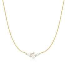 Ania Haie Gold Silver Starlit Pearl CZ Cluster Necklace N074-06G